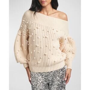 Sachin & Babi | Kit Ivory Embellished Knit Sweater